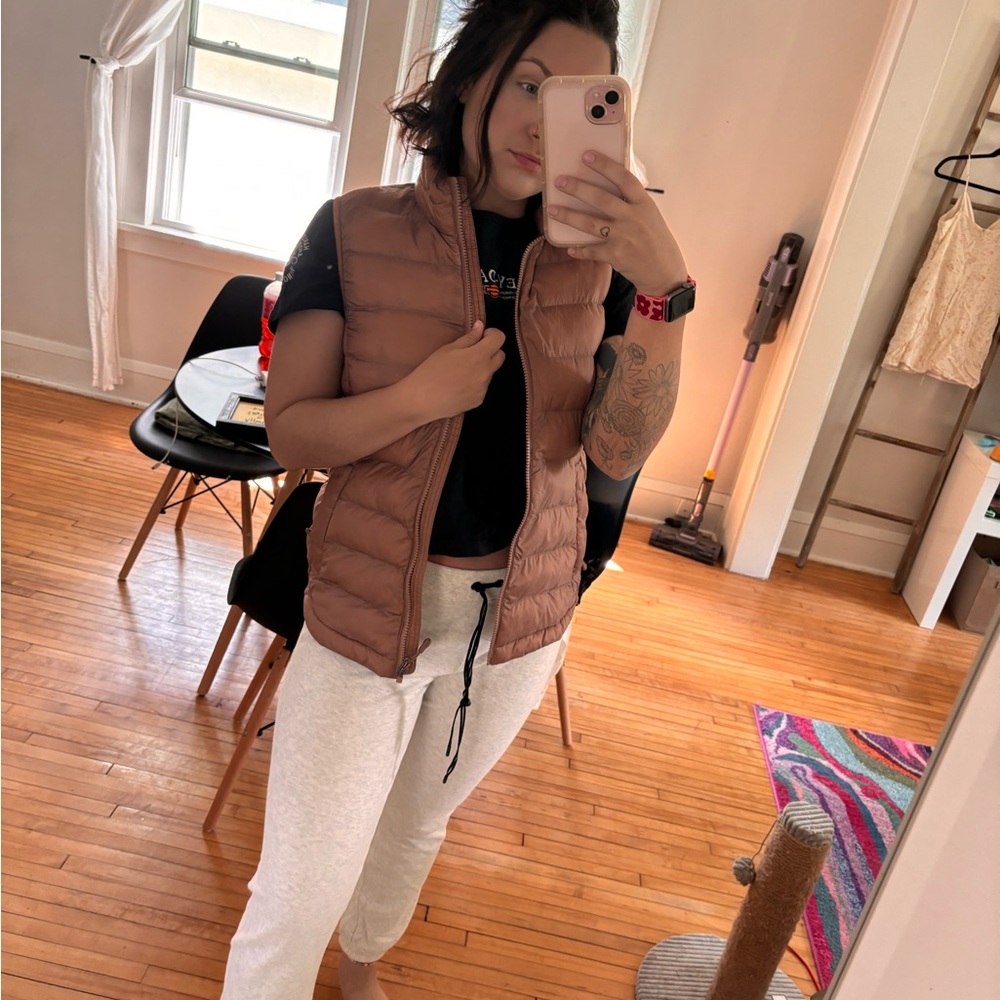 RBX Women's Brown Puffer Vest